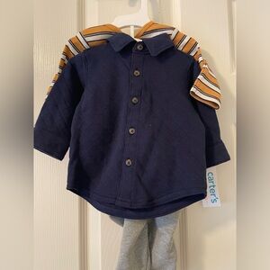 NWT Carter’s Set-jacket, pants, & onesie-3mos